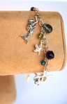 Mermaid charm bracelet by Stacey Alysa Fused Glass and Jewelry